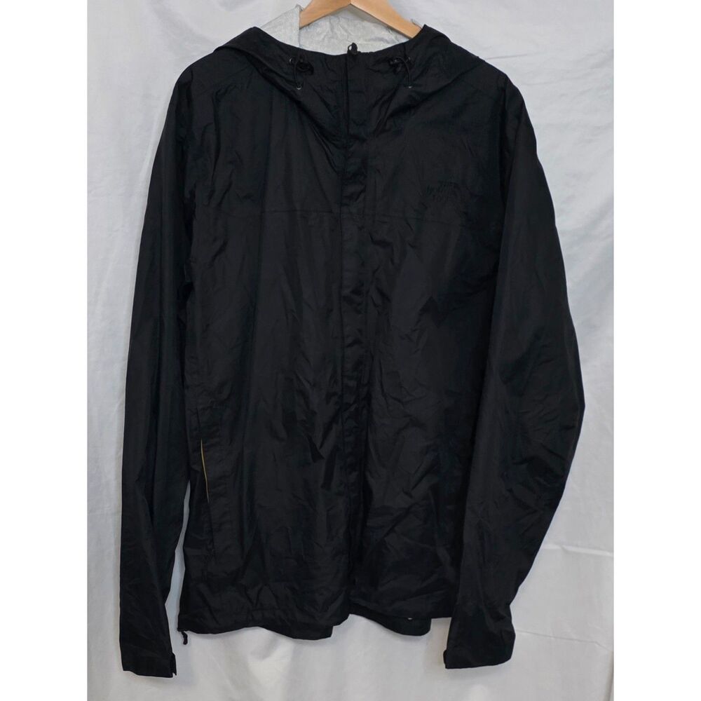 The North Face Venture 2 Men's Hooded Nylon Black Rain Jacket Windbreaker XL